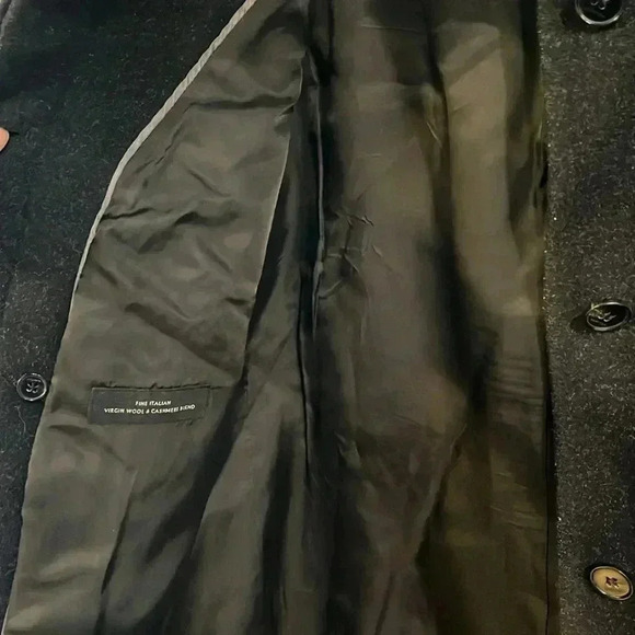 [XS]Babaton Pearce Wool Cashmere Blend WMN Hooded Mid  Length Coat Peacoat - Picture 10 of 16